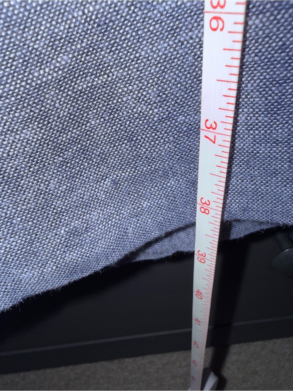 NWT Banana Republic Wide Leg Cropped Pants in Heathered Blue linen Blend - Picture 11 of 11